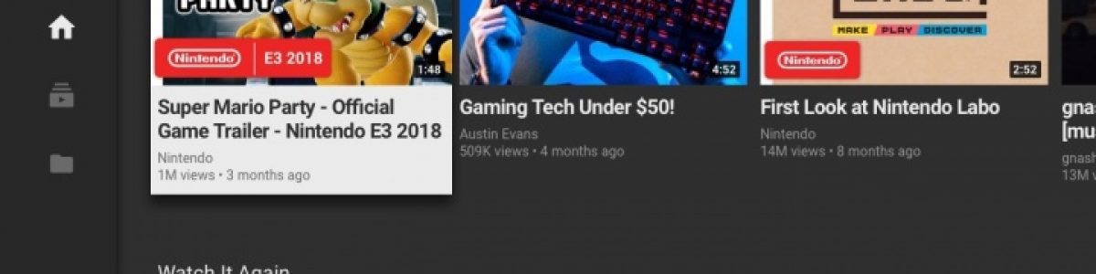 O YouTube chegou à Switch