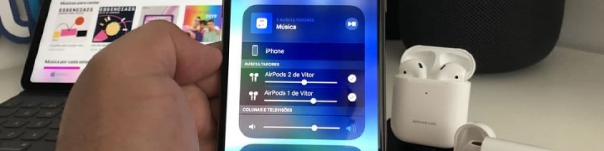 Como partilhar o áudio do seu iPhone com dois pares de AirPods no iOS 13