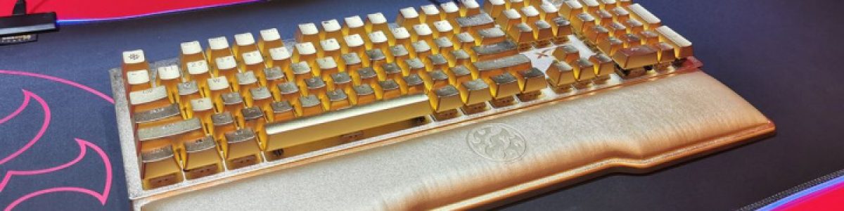 CES 2020: Teclado feito com ouro de 24 quilates custa 9 mil euros