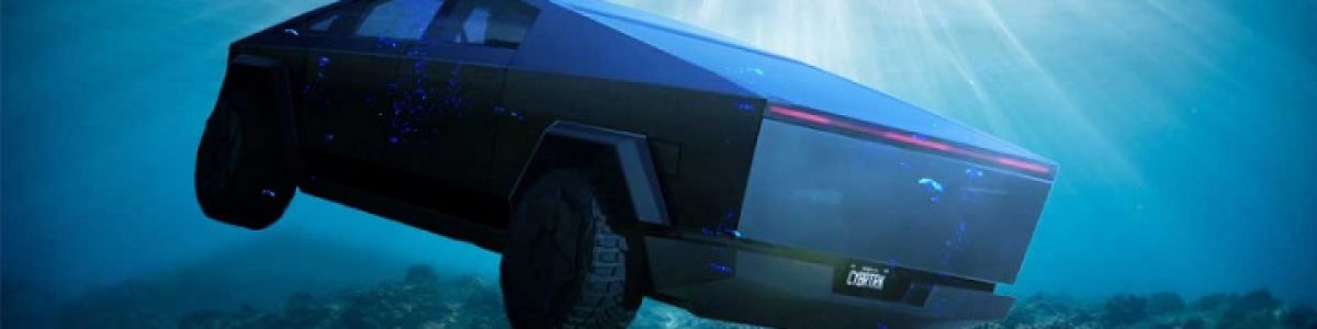 Elon Musk diz que o Cybertruck consegue flutuar na água por um tempo