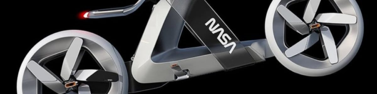 Inovador conceito de bicicleta “NASA” movida a vento quer conquistar o transporte em Marte