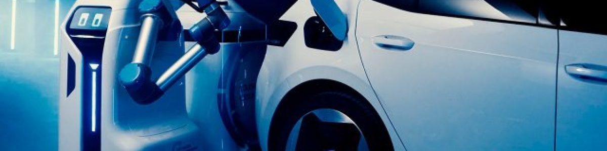 VW mostra robô autónomo no carregamento de Veículos Elétricos
