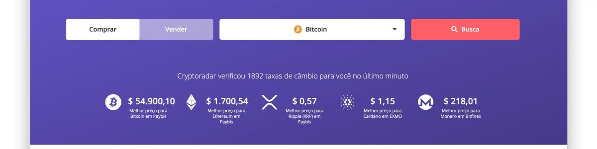 Cryptoradar ajuda a encontrar e comparar trocas de criptomoeda