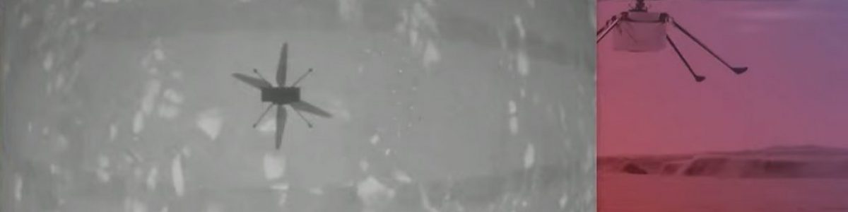 E fez-se história: Helicóptero Ingenuity da NASA realiza primeiro voo em Marte!