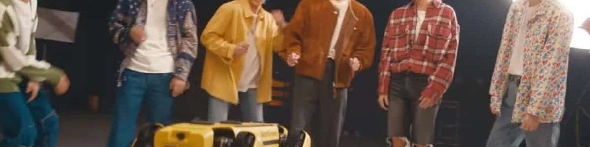 Spot da Boston Dynamics festeja com famosa banda BTS (Com vídeo)