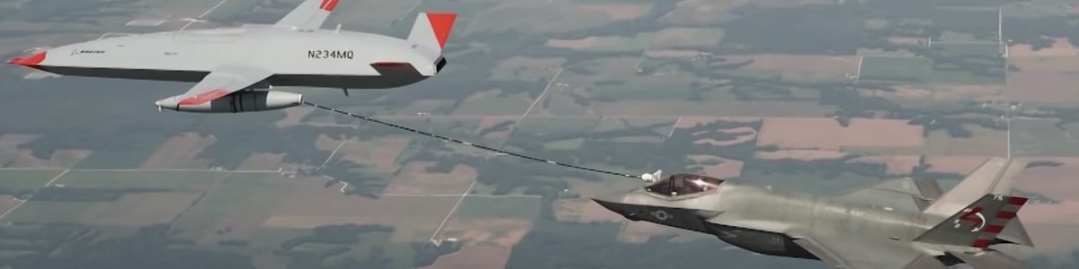 Drone da Boeing realiza 1.º reabastecimento aéreo de um caça F-35 [vídeo]