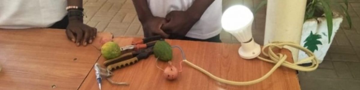 Cortes de energia não o deixavam estudar à noite. Por isso, fez luz com limão e cebola