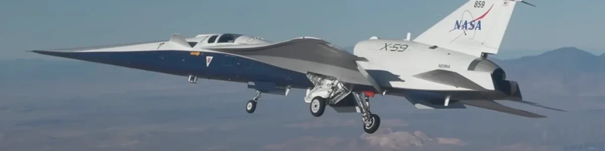 Voo inaugural do X-59 da NASA abre portas a viagens supersónicas tripuladas