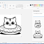 Em breve: Paint cria páginas para colorir com IA,