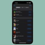 Captura de ecrã do iPhone mostrando a nova interface do iTunes, sem a lista de desejos, refletindo a mudança da Apple na gestão de preferências de compra.