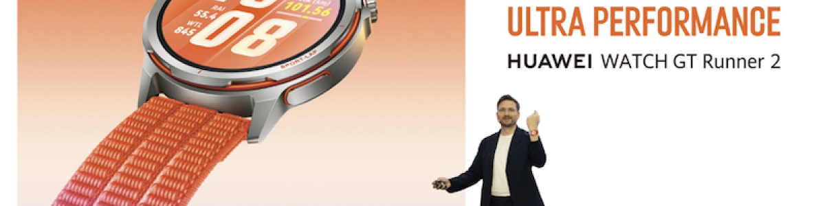 Novo smartwatch de corrida em destaque no evento de lançamento da Huawei